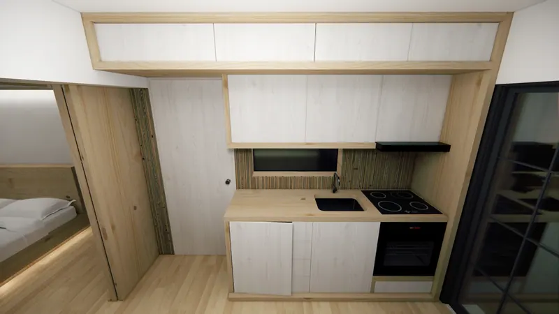 1-Bedroom Apartment Renovation, Study A, image 2 of 36
