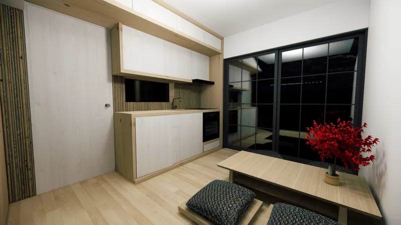 1-Bedroom Apartment Renovation, Study A, image 3 of 36