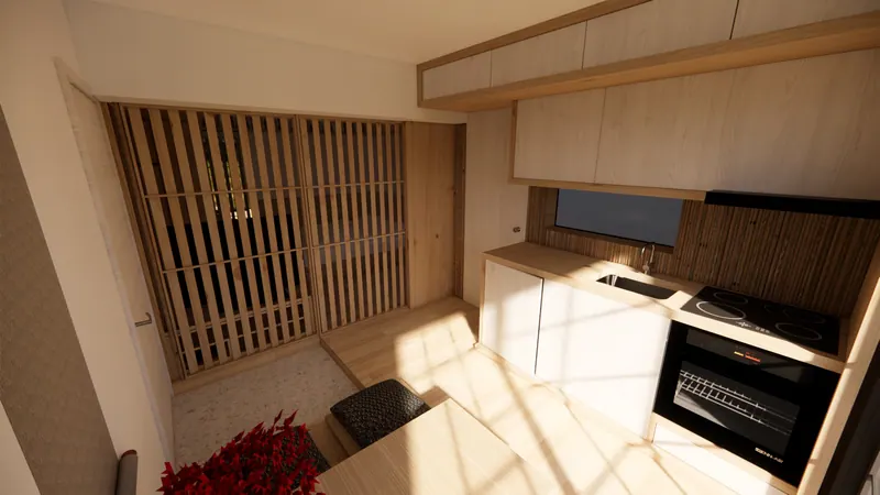 1-Bedroom Apartment Renovation, Study A, image 6 of 36