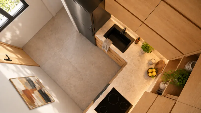 Apartment subdivision and interior design, image 3 of 8